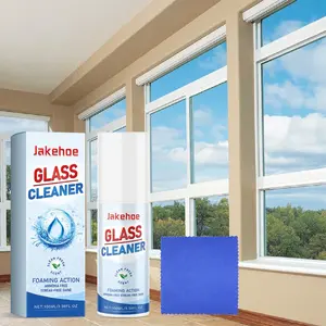 Glass Cleaner Liquid, Removes Dust and Stubborn Stains, Leaves Glass Mirrors Sparkling Clear, Effective Cleaning Solution, Foam Cleaner, Window Glass Cleaner