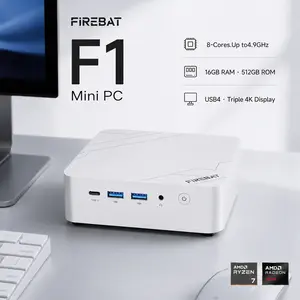 Mini Gaming PC F1 Ryzen7 255, 16GB RAM 512GB SSD, Gaming Desktop With Radeon 780M, USB4 Type-C, HDMI2.1 & DP1.4, WiFi 6 & Bluetooth5.2, Triple 4K UHD Display, RJ45 2.5Gbps LAN