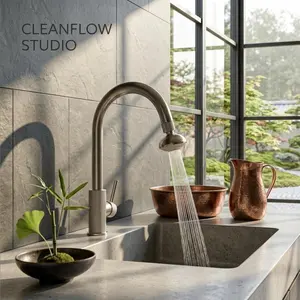 【CleanFlow Studio】Smart Swivel Faucet Head | 360° Dead-Angle Cleaning | Instant Flow Upgrade | 60-Second Twist Install | Fits Most Standard Taps