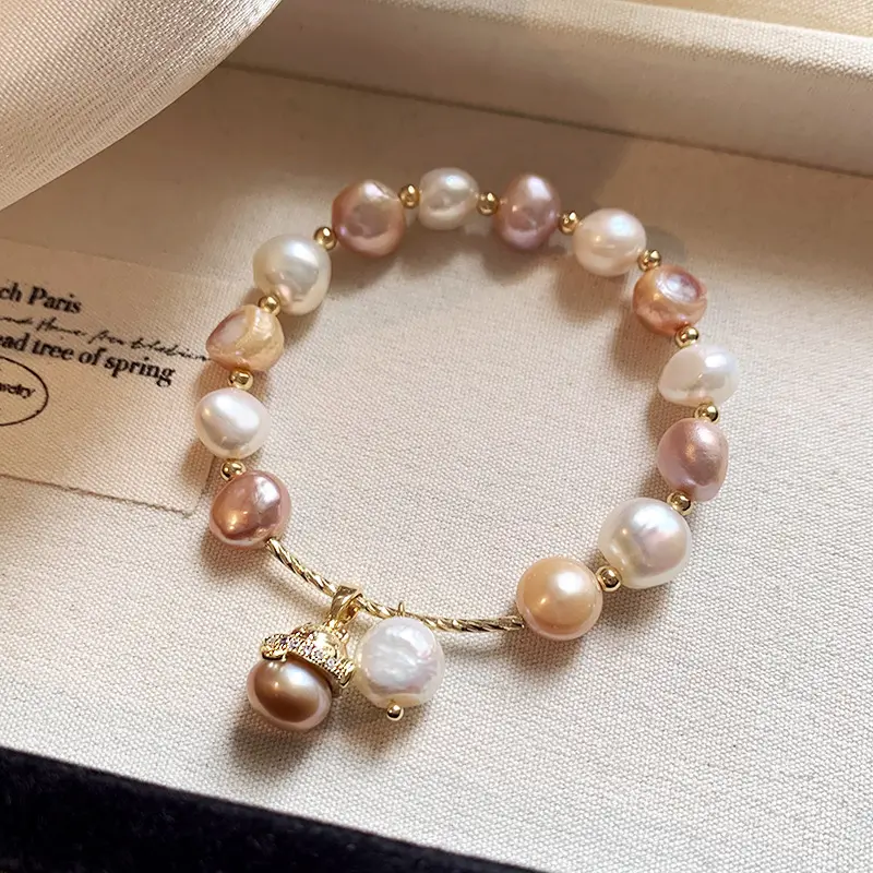 Adults' Elegant Lightweight Minimalist Pearl Bangle - Soft Luxury Touch, Subtle Elegance, Versatile and Comfortable Daily Fashion Costume Jewelry Accessory for Those Who Appreciate Subtle Elegance, Bracelet