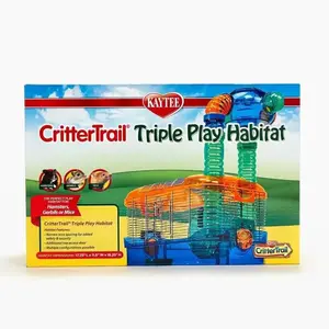 Kaytee® CritterTrail® Triple Habitat for Small Animal Multicolor 17.25 X 11.5 X 19.25 Inch