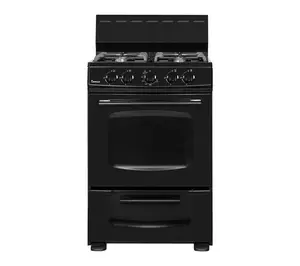 24" Freestanding Gas Range with Cast Iron Grates, 2.76 CF Oven