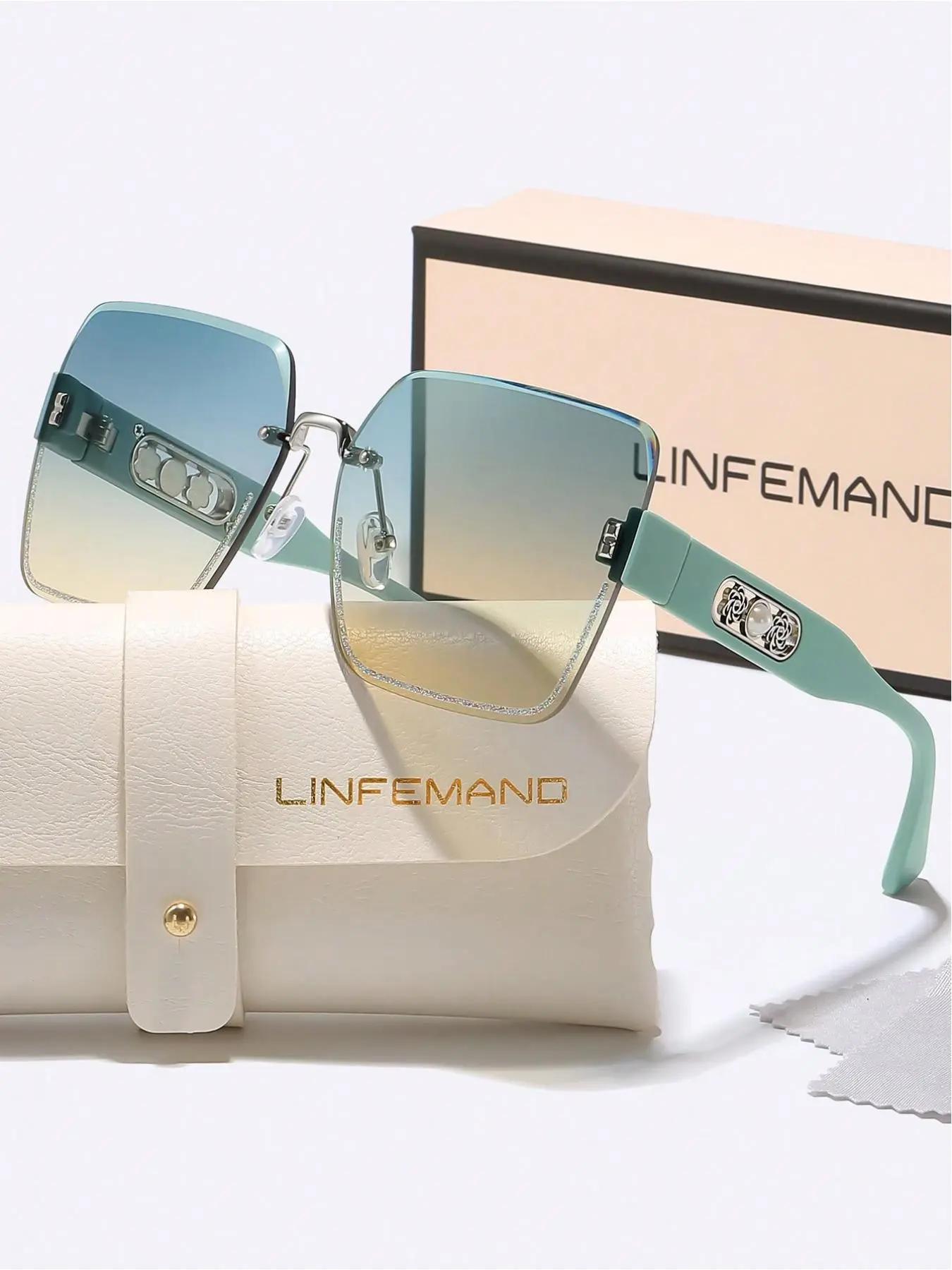 Unisex Fashion Tinted-Lens Eyeglasses, Trendy Casual Eyeglasses for Everyday Use, Fashion Accessory for Outdoor Activities