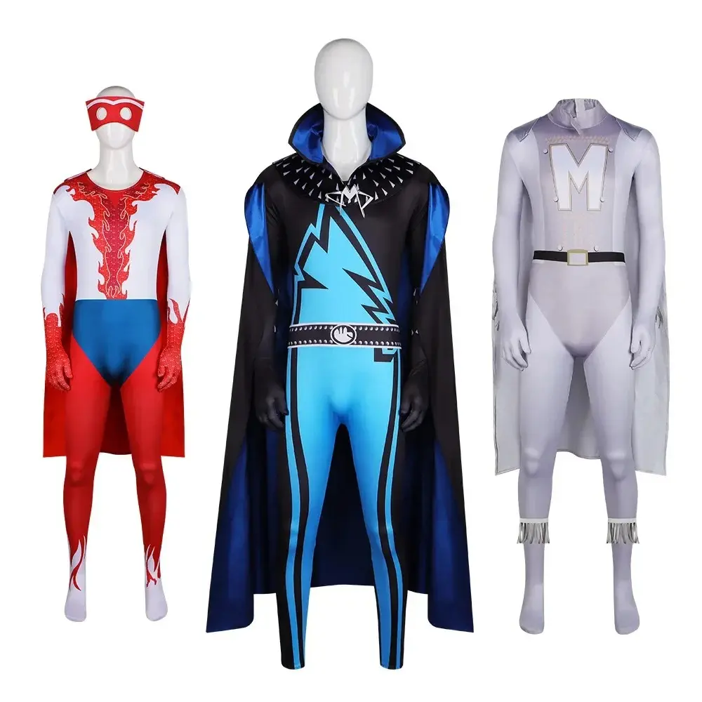 Role-playing Uniform Super Villain Cosplay Costume, Tate McMay One-Piece Suit, Halloween Cosplay, 2D Stage Costume  Novelty and Prank Toys