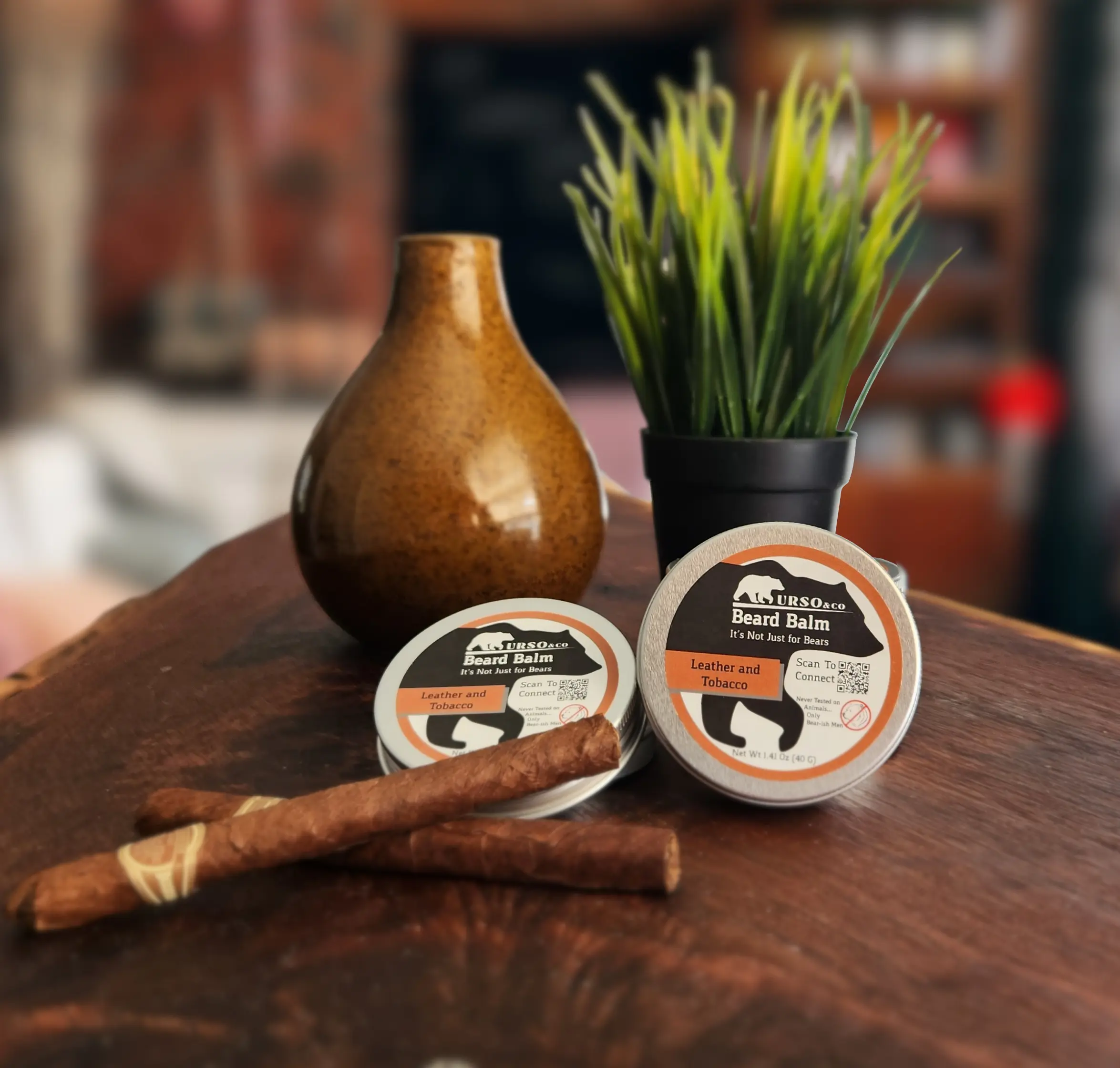Leather and Smoke Beard Balm Urso and co