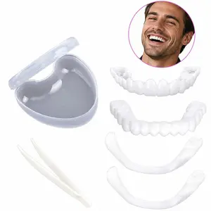 Invisible 1-Click Snap-On Veneers Multi-Stage(3-Pack), Seamless Front Gap Cover, Natural Blend Dental, Zoom-Ready, Instant Confidence Upper & Lower Pairs with Protective Case