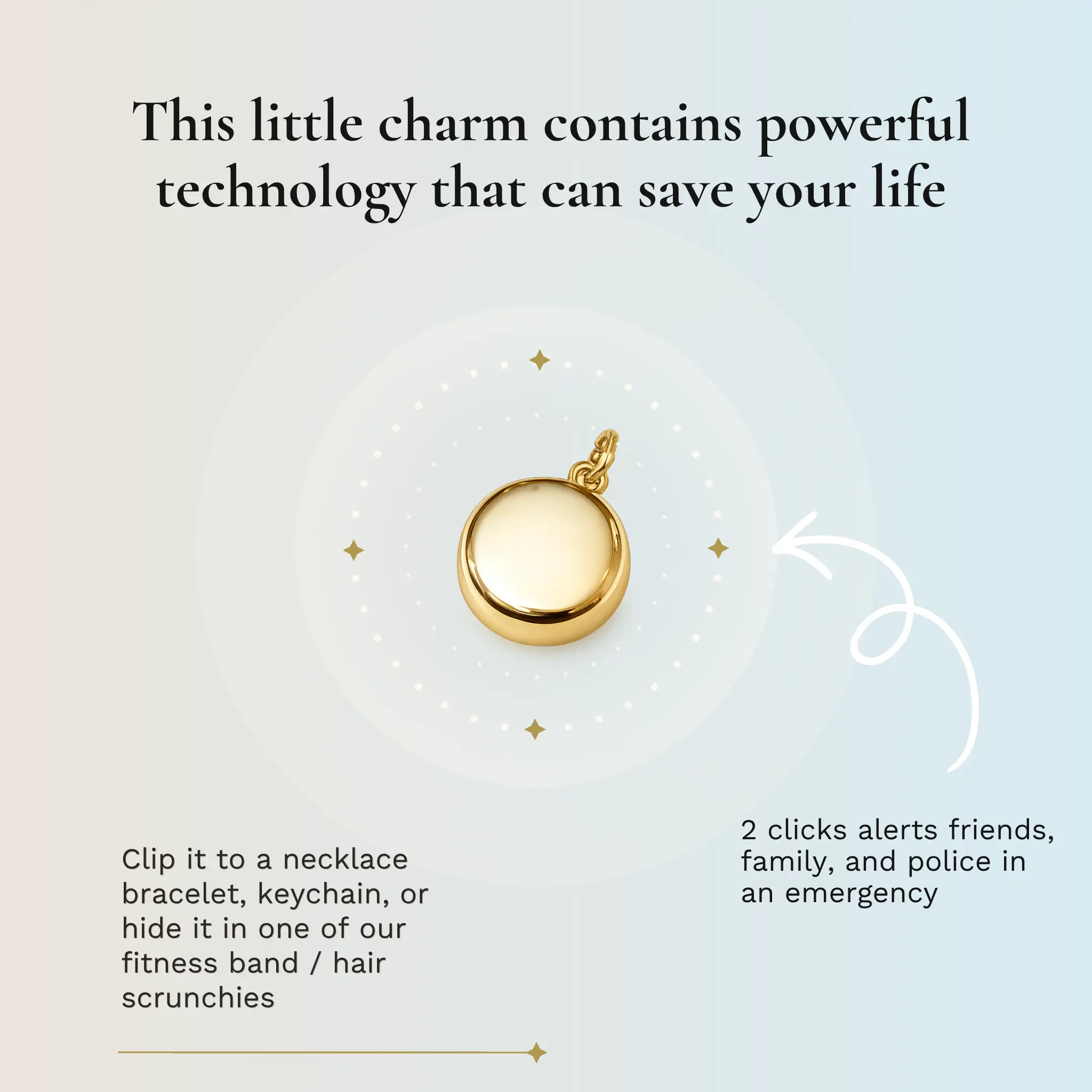 invisaWear Safety Charm