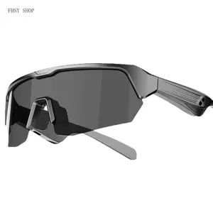 Polarised Men's Smart Sunglasses - Athletic Bluetooth-Compatible Audio Glasses with UV Protection, Hands-Free Calls for Cycling, Running, Smart Glasses, Athletic Men's Sunglasses
