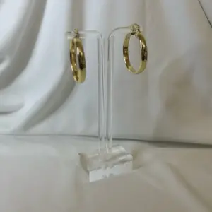 Argollas lisas grandes cierre click