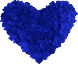 Easter Gift 1000 Pcs Blue Silk Rose Petals – Artificial Flower Petals for Wedding, Party, Romantic Night & Event Decorations