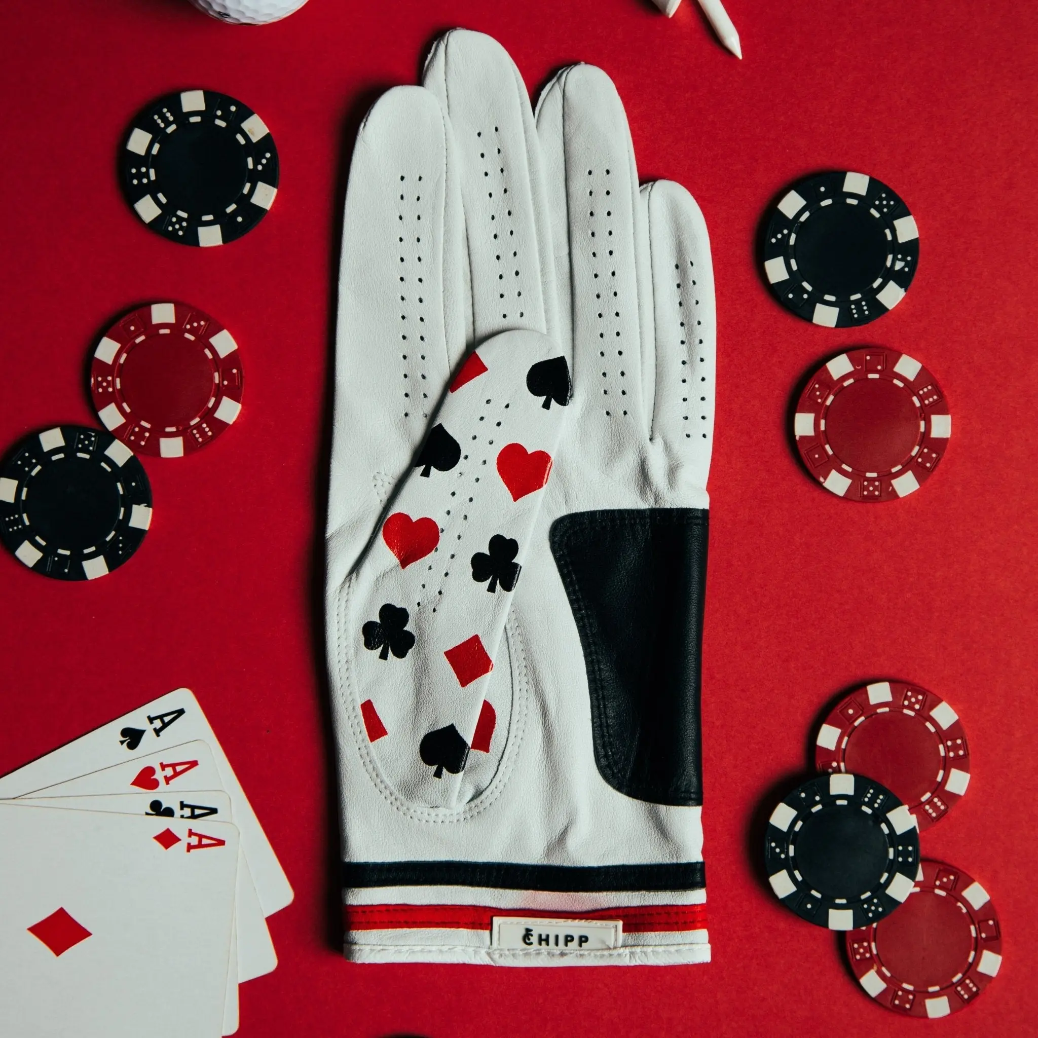 "Texas Hole'em" Golf Glove | Premium Cabretta Leather | Men's & Women's Golf Accessory | Breathable, Durable, Comfortable