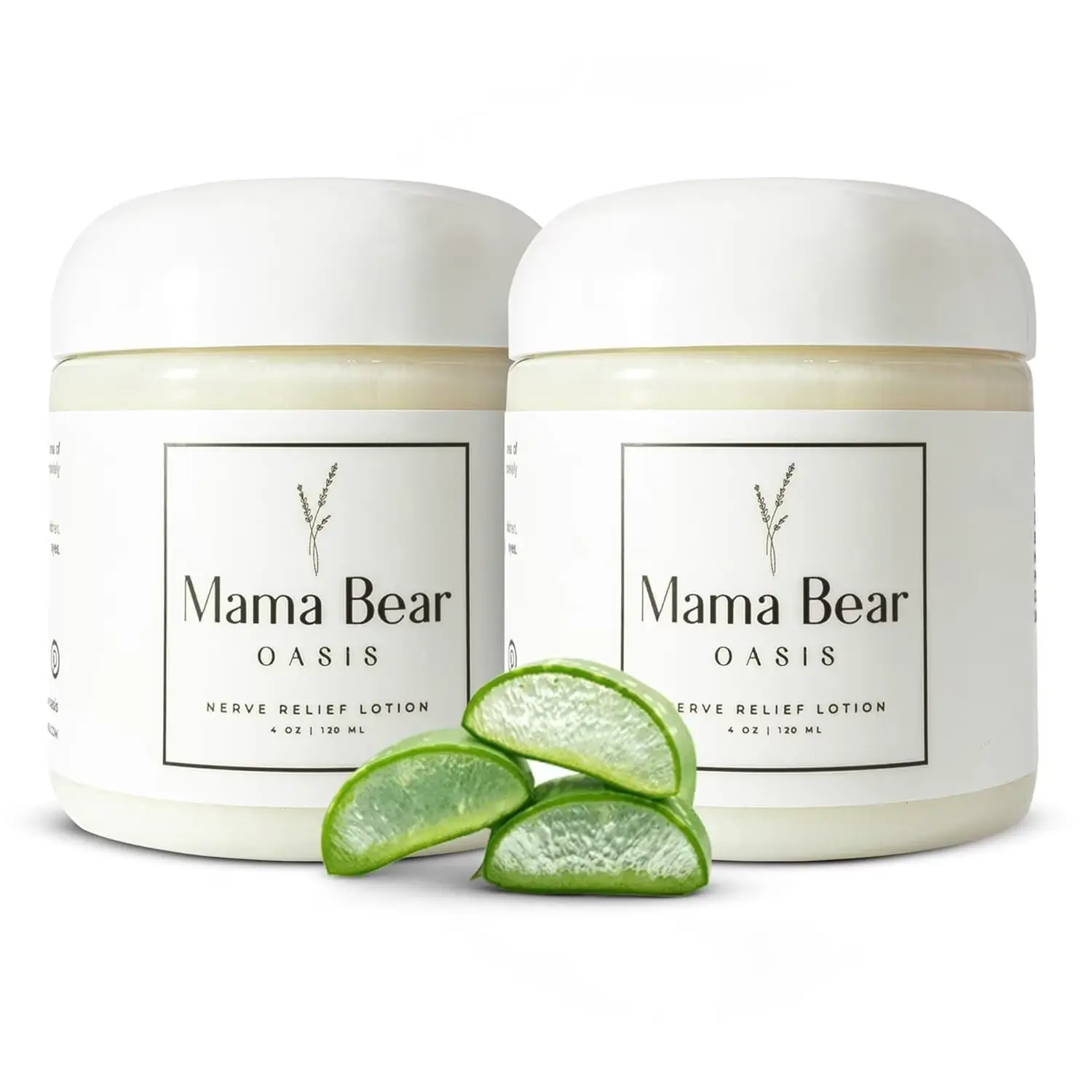 Mama Bear Oasis Nerve Relief Body Lotion, 120 ML Aloe Vera Soothing Formula for Comfort - Beauty & Personal Care Bath & Body Moisturizer