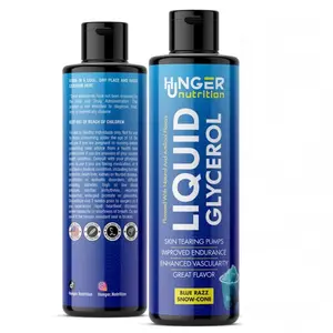 Hunger Nutrition -Liquid Glycerol Non-Stim pre-workout Flavored and added salt Drink Releasing preworkout gym supplement