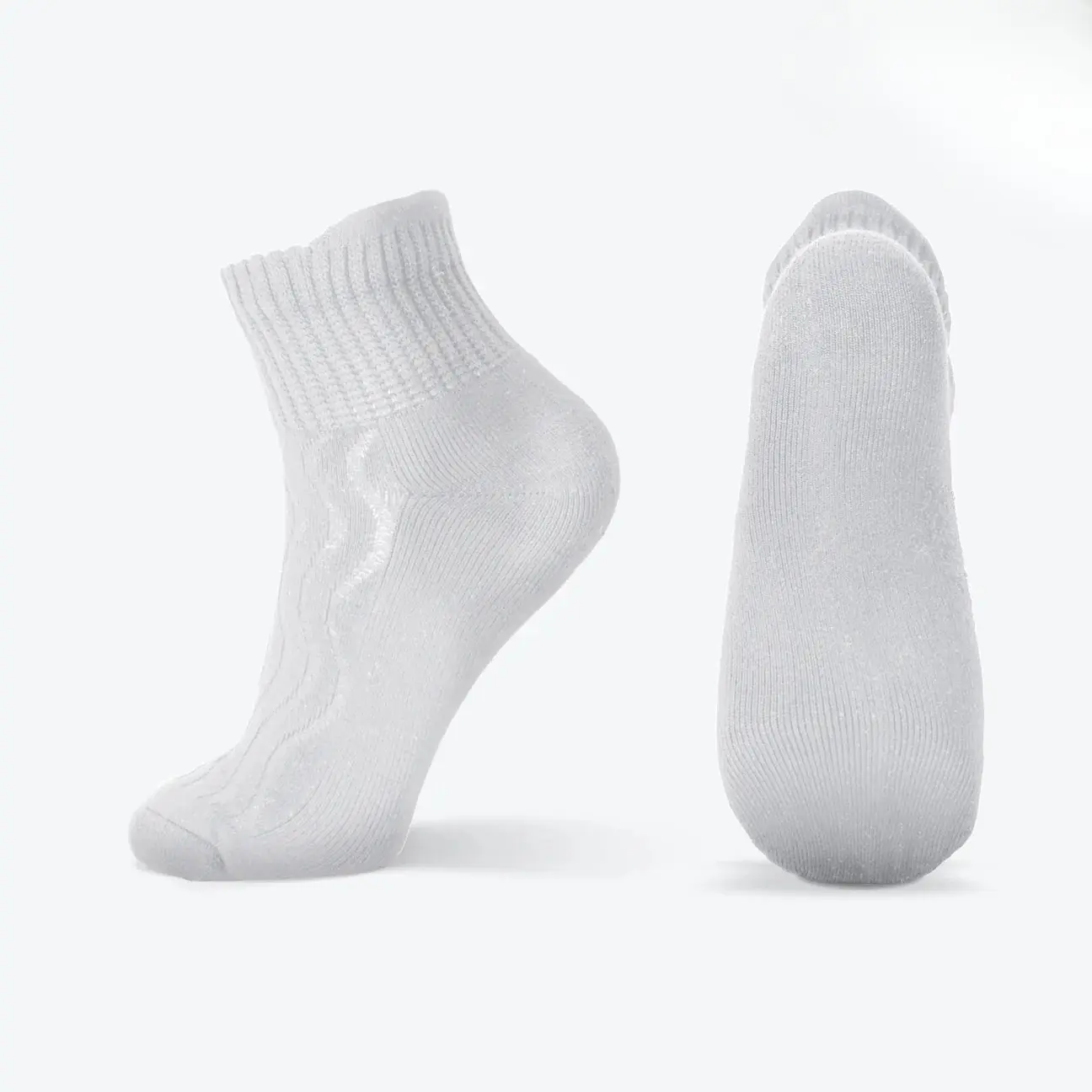 Comfort-Fresh Wide Diabetic Socks Bamboo | Air Vent Cooling Mesh, Impact Cushioned Sole, Non-Binding Seamless Toe Fit for Men and Women, Ultimate Moisture Control for Swollen Ankles & Wide Calf Daily Wear Smooth Elastic Padded Essential
