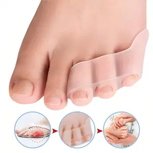 2pcs Transparent Silicone Gel Toe Protectors, Comfortable Wrap for Foot Toe Safety, Ideal for Daily Use & Travel Essentials