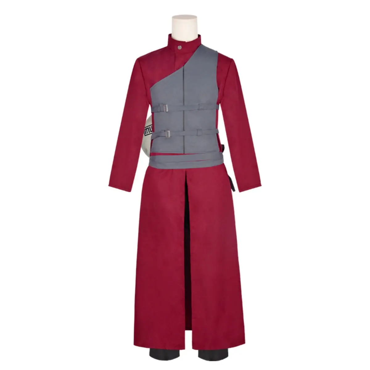 Gaara Red Robe Cosplay Costume Set Gourd Bag Leg Strap Waistcoat Belt Pants for Comic Con