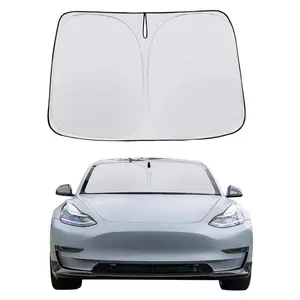 Car Windshield Sunshade, Foldable Car Windshield Sunshade for Front Window, Car Windshield Sunshade for Tesla Model 3Y, Universal Car Exterior Accessories, Automotive, Vehicle, Protector