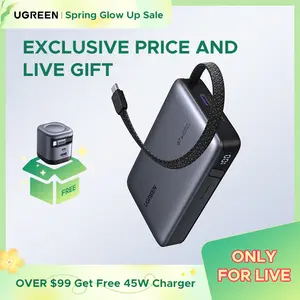 【LIVE ONLY】UGREEN 25000mAh PD145W PowerBank, 20000mAh PD100W Powerbank Fast Charging with Type C Cable for iPhone 17 16 Pro Max Chargeable Smartphone Accessories-Deals for You,TikTokShopHolidayHaul,TikTokShopCyberMonday