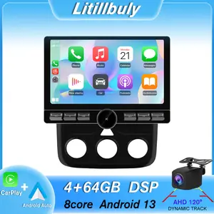 Car Stereo for Dodge Ram 2013-2019 1500 2500 3500 Manual AC touch screen has Android Auto Wireless Carplay, Bluetooth WIFI supports GPS Navigation
