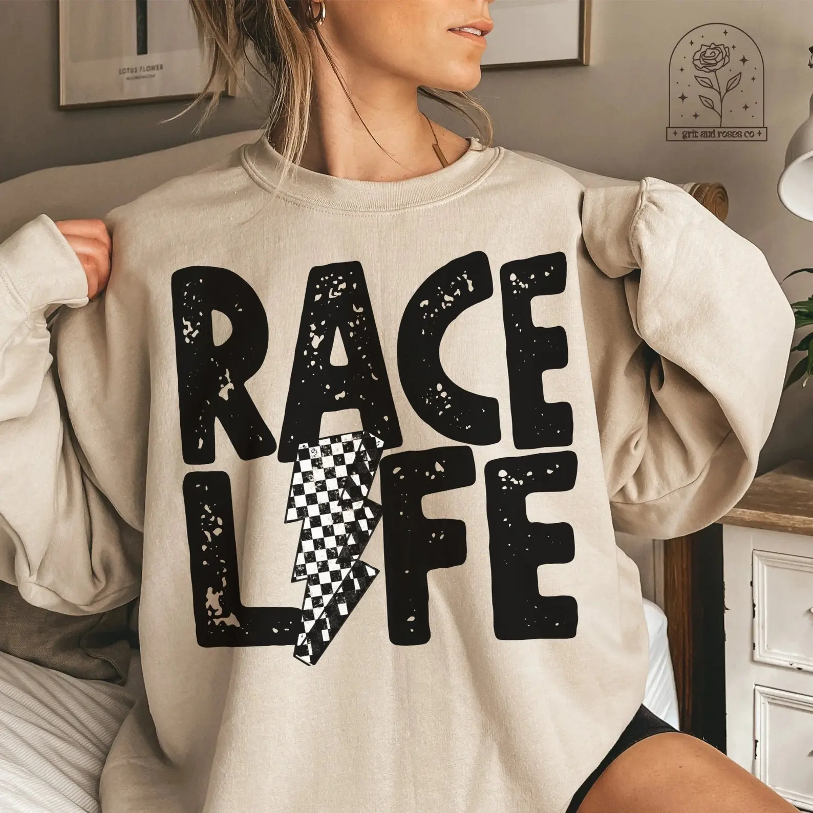 Race Track Shirt Race Life Racetrack Shirt Race Track Checkered Flag Race Day Lightning Bolt Tee