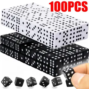 100pcs 8mm Small Square Corner Dice | Numbered Game Supplies | Ideal for Tabletop Games, Party Activities, Leisure Games & DIY Craft Props