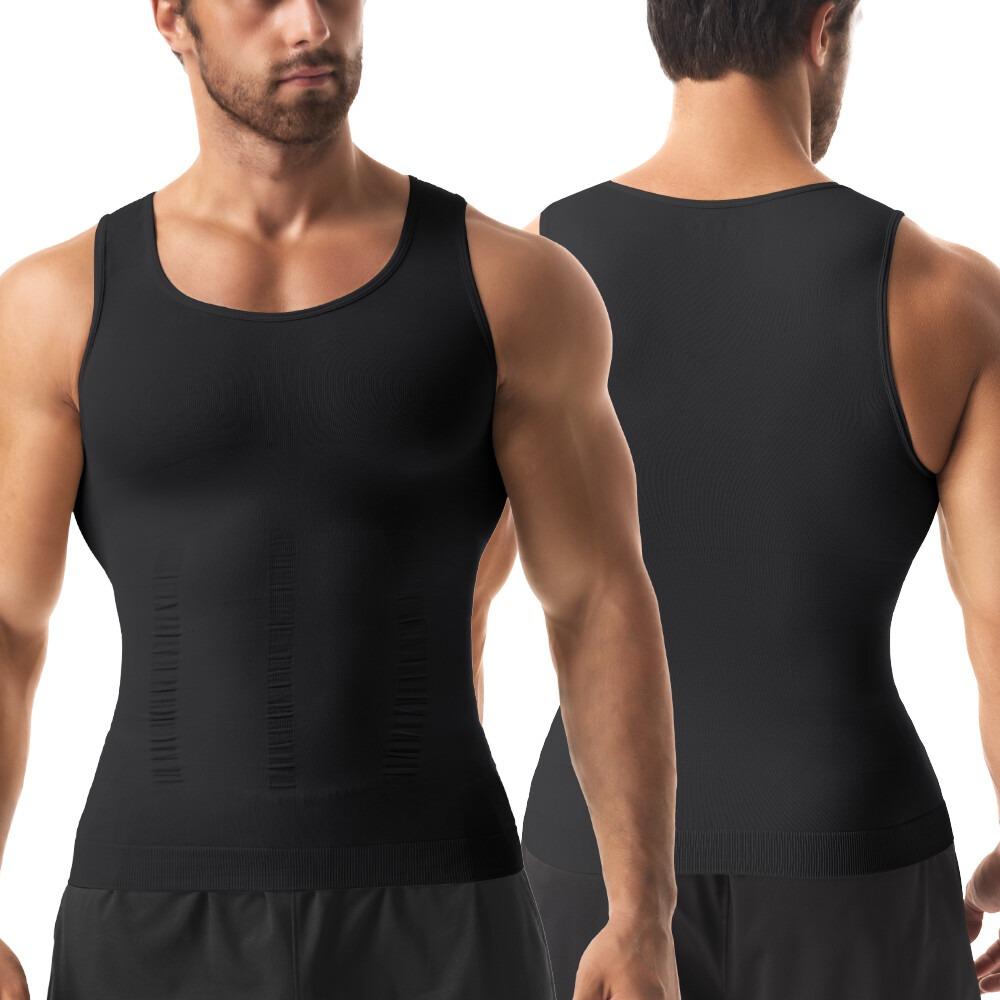 1/2/3/4 Pack Menswear Shapewear Compression Tank Top Daily Casual Undershirt Tummy Control Workout Underwear Shirt Body Shaper Breathable Elastic Soft Stretchy Fabric Sports Sleeveless Fitted