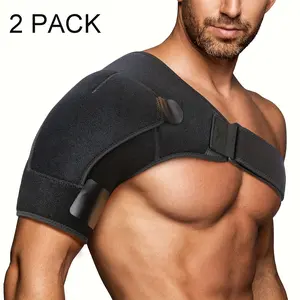Adjustable Clamp Compression Shoulder Sleeve Brace for Men and Women Torn Rotator Cuff Compression Support Sleeve Dislocation Stability Immobilizer for Better Back Posture Arm Right & Left Pain Rotator Neck Fits Left and Right Arm