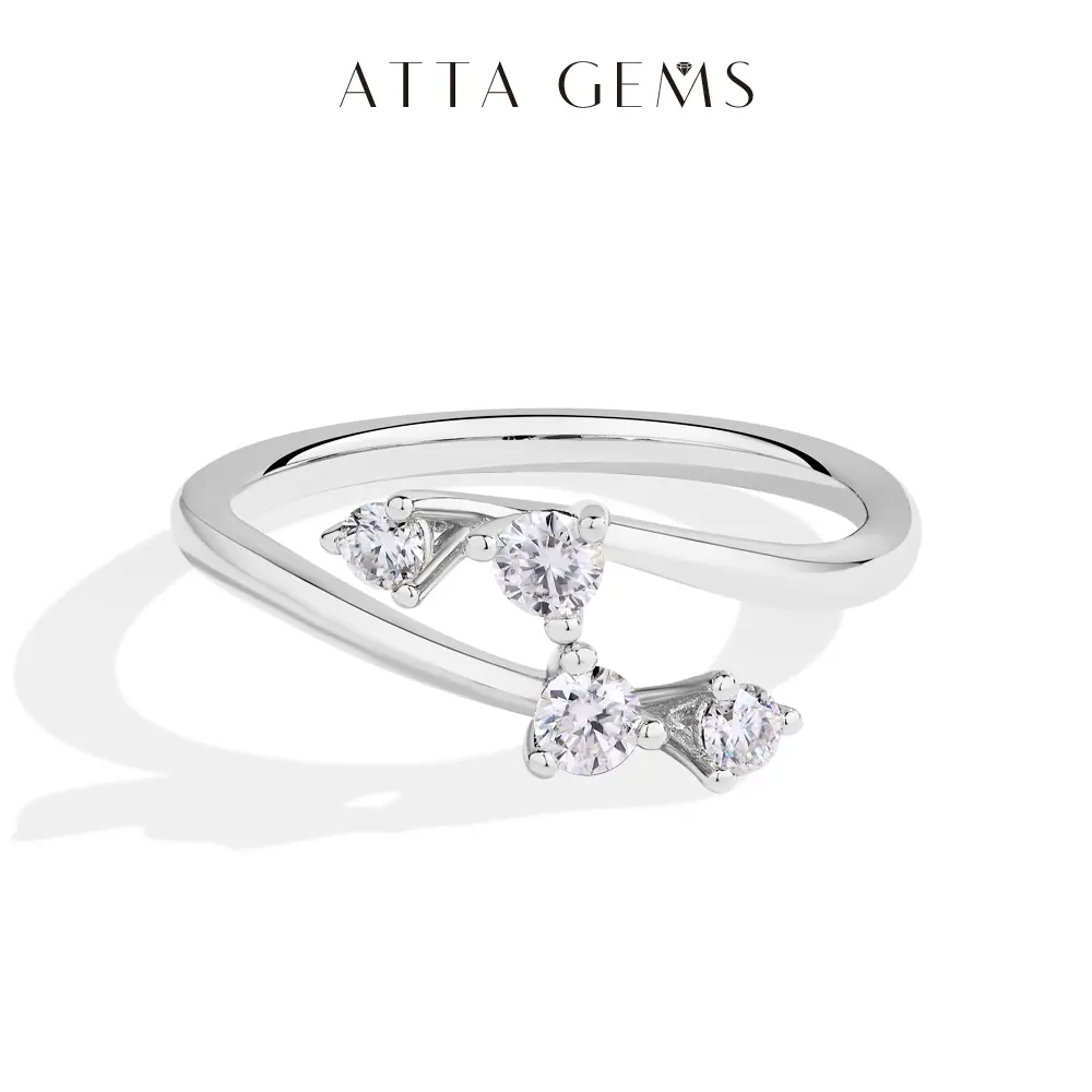 Classic Rainbow Fire Timeless Beauty Synthetic  Moissanite Ring Sparkling Eternal Love Gift Fine Jewelry R248, Engagement Rings, Wedding Rings summerwins