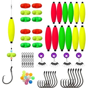 DOVESUN Catfishing Tackle Making Kit 102PCS/99PCS with Floats Hooks Swivels Fishing Bells for Bank Lake River Pond Fishing Lure Kit with Tackle Box.Fishing,Lure,Kit with Tackle Box, Fishing Lures Kit, Tackle Supplies