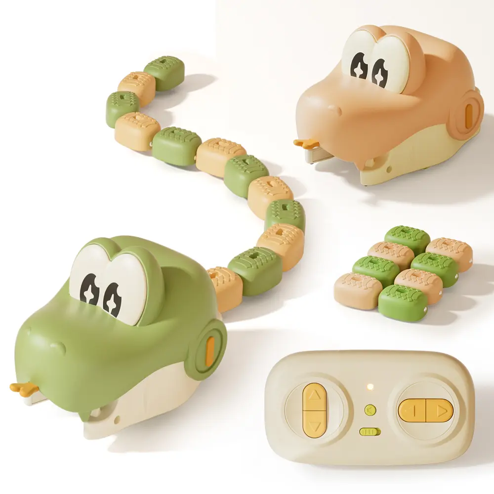 2 Players Slither Snake Remote Control Toy, Eating Snake RC Car Toy, Realistic Crawling Snake Game Race Car for Kid, Gift for Kids 4, 5, 6, 7, 8, 9 Years Old