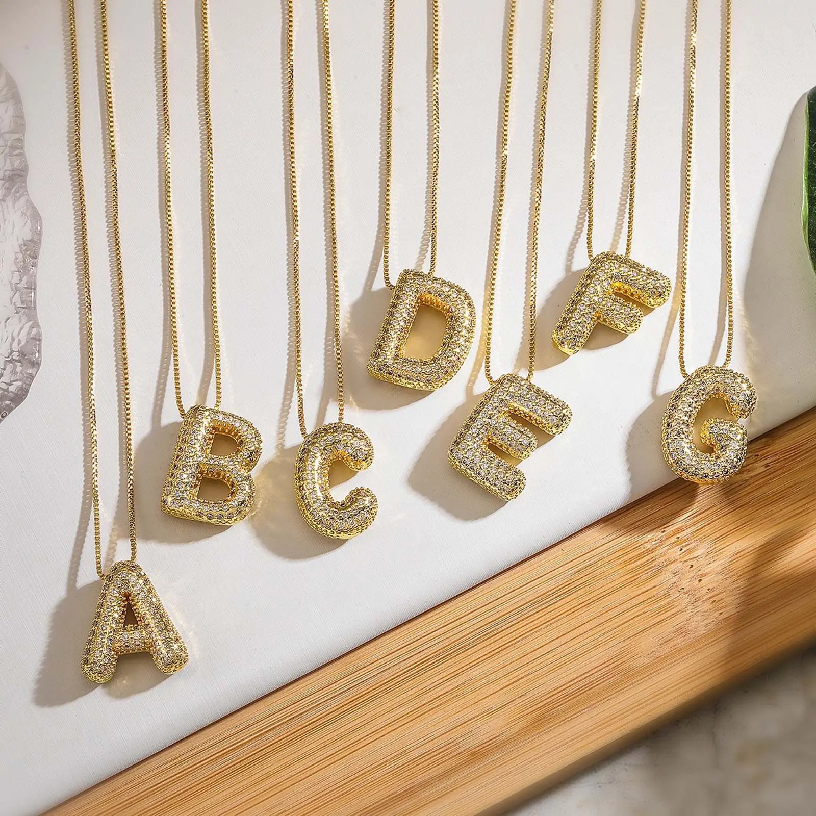 Dainty Gold Letter Necklace for Women, Modern Minimalist Bubble Initial Pendant, Versatile Alphabet Charm for Casual Daily Wear, Minimalist Necklaces, Gold Jewelry, Unisex, Elegant, Metal Coating