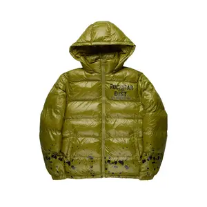 Raffer Olive Heavy Puffer Jacket