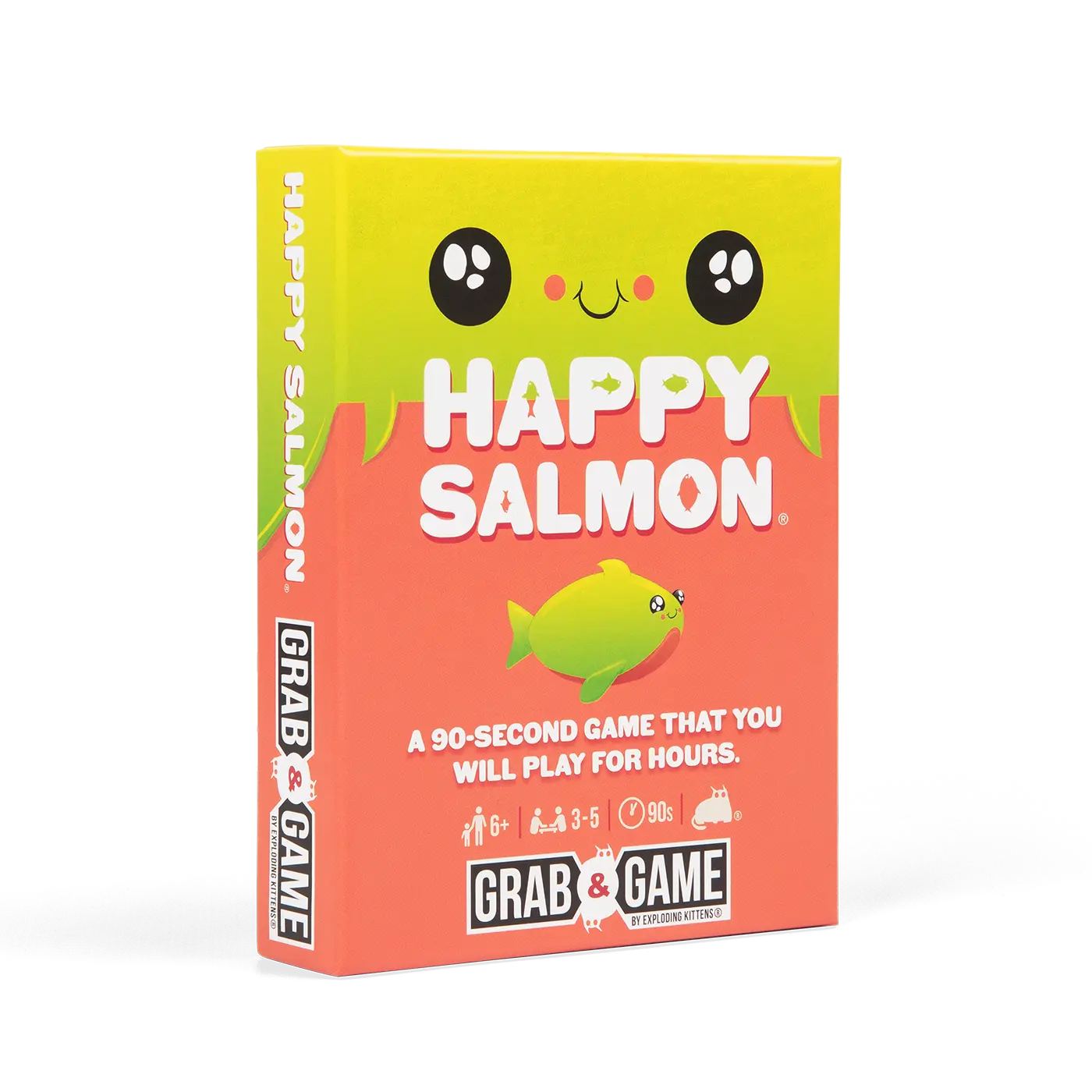 Happy Salmon Grab & Game Edition by Exploding Kittens - Fast-paced card game under two minutes!