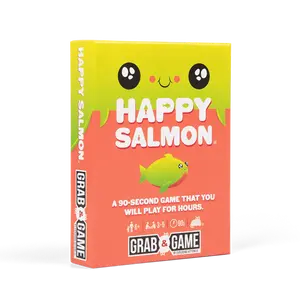 Happy Salmon Grab & Game Edition by Exploding Kittens - Fast-paced card game under two minutes!