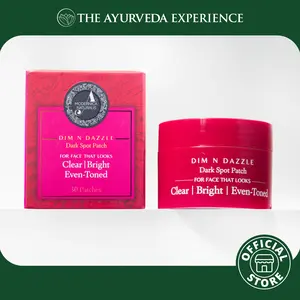Dim N Dazzle Dark Spot Patch - Fades the Look of Stubborn Dark Spots & Patchy Discoloration— Powered with East Indian Globe Thistle, Chebulic Myrobalan, Niacinamide and Glycolic Acid— Best Dark Spot Patch For Hyper-Even, Crystal-Clear Complexion