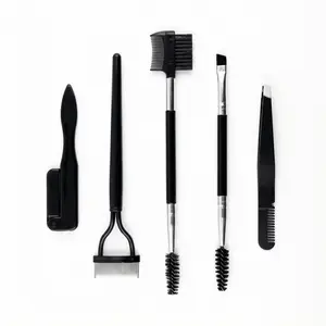 Eyebrow Grooming Kit 5PCS Precision Brow Razor Spoolie Brush Angled Brush Tweezers Set for Perfect Shaping and Styling tiktokshopspringglowup