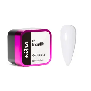 Nitro Nails Builder Gel in Jar (Hard Gel) - #2 Moon Milk
