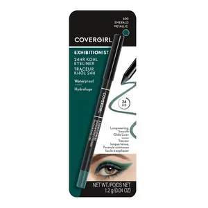 CoverGirl Eyeliner Exhibitionist 24 Hour Kohl Waterproof 600 Emerald Metallic