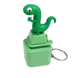 Lizard Sound & Light Fidget Keychain, Clicker Stress Relief Toy For Kids & Adults