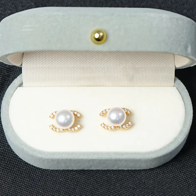 Handcrafted Natural South Sea Pearl Stud Earrings