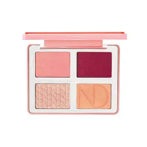 BLOOM PALETTE Face Glow Palette - Radiant and Shimmer Makeup - Blush Hydrating Cosmetic