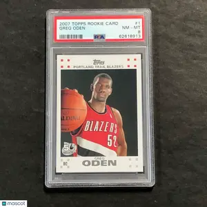 2007 Topps Rookie Card #1 Greg Oden PSA 8 NM-MT Blazers