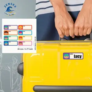 200 sheets/roll of name label stickers 45x15mm cute children's name stickers self-adhesive customizable name stickers for children's products, water bottles, lunch boxes, etc