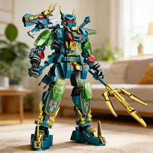 504pcs Dragon Building Block Toy Set, STEM Building Blocks Educational Construction Kit for Kids, Creative Playset, Perfect Gift Idea, Building Block Sets