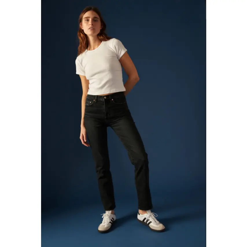 FINAL SALE!! Smarty Pants High Rise Slim Straight Jean in Inked