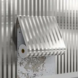 1/3 roll super thick mirror grid wallpaper, size 15.74*110.2 inches, using European minimalist 3D design suitable for living room, study and bedroom. Peel and stick, can be cut and removed, Home Decor, Household Decoration Supplies