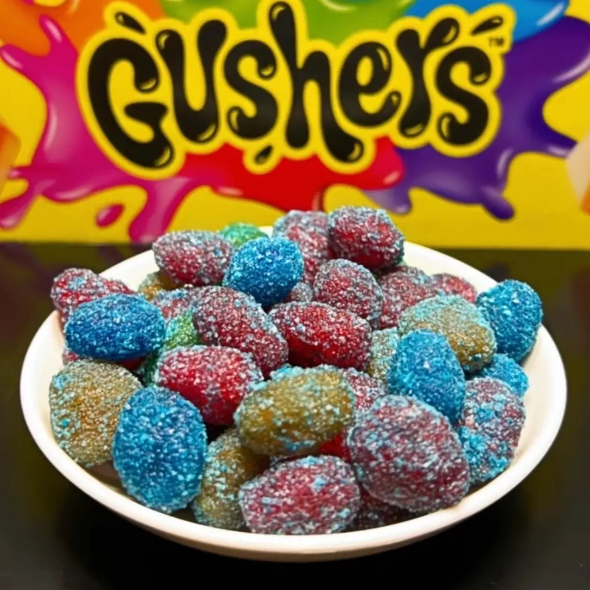 Sour Blue Raspberry Gushers And Mexican Styled gushers