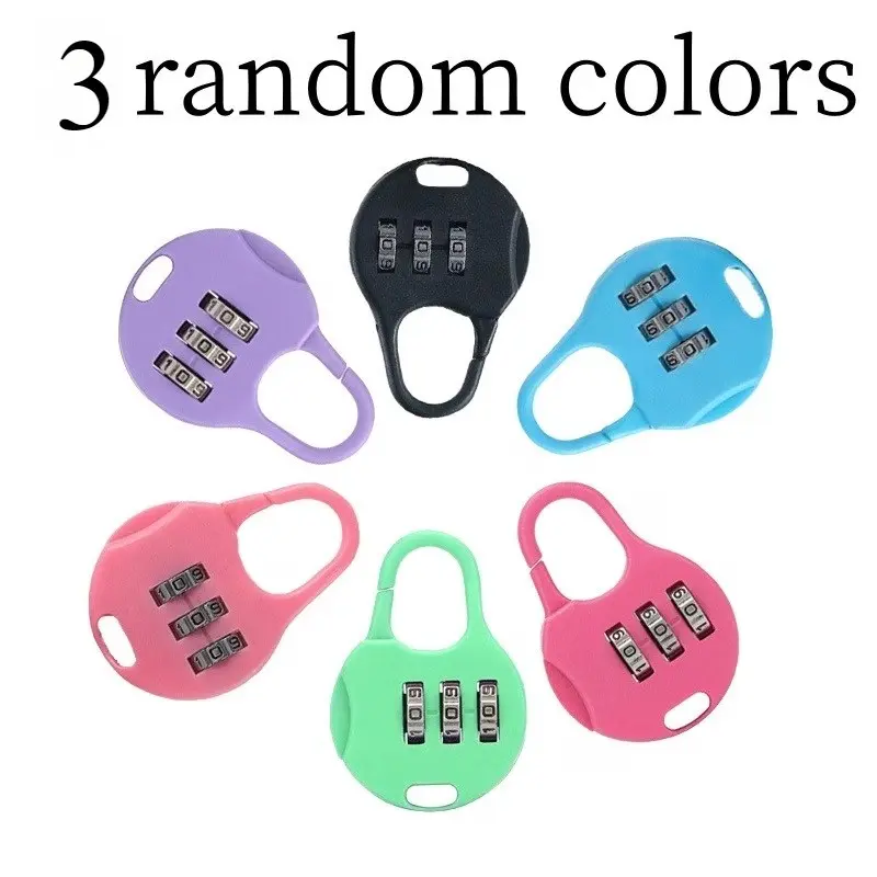 Heavy-Duty Mini Locks with Combination Dials & Key Entry, Hardware, combination padlock, Ideal for Suitcases, Luggage, Drawers, Boxes, Backpacks, Laptop Bags, Multiple Uses