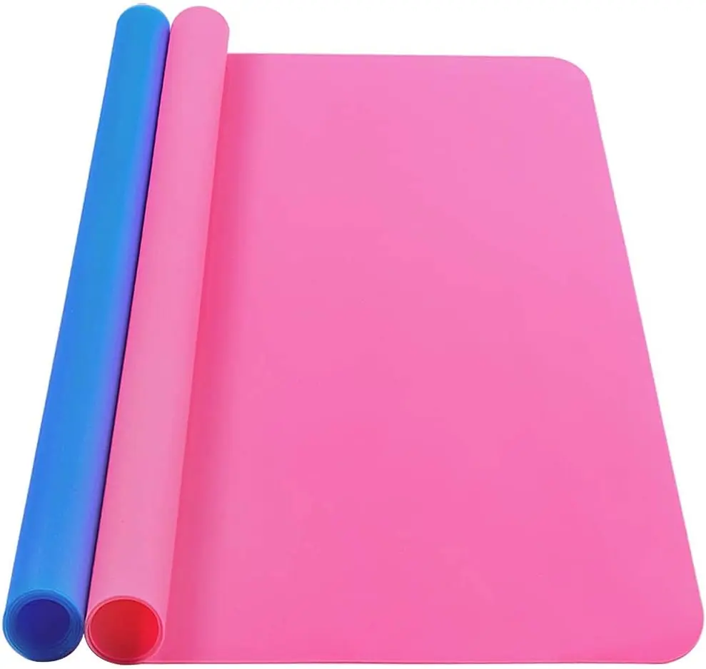 Silicone Mat,  15.7"x 11.8" Silicone Craft Mat for Playdough A3 Large Nonstick Resin Molds Sheets for Epoxy Resin Jewelry Casting