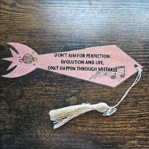 Custom made laminated bookmark based on The Humans by Matt Haig